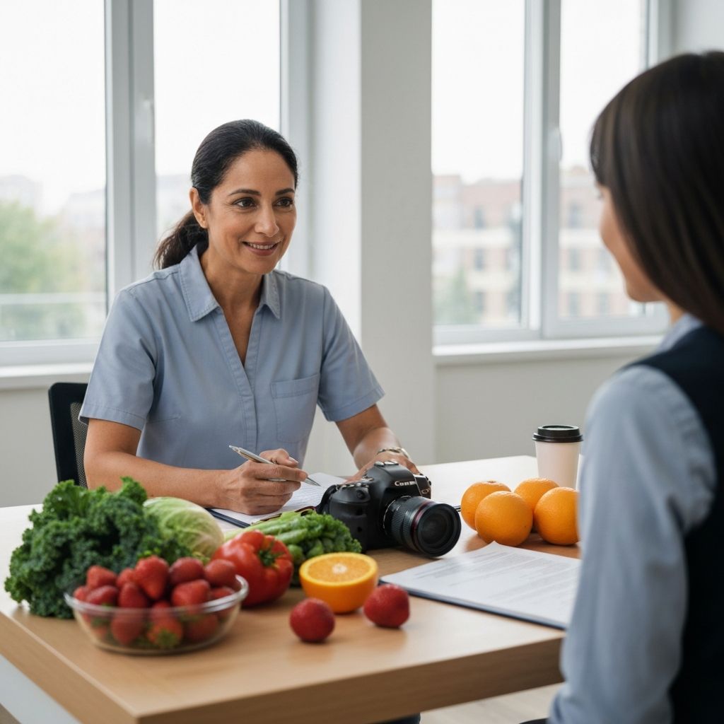 Healthy food and nutrition consultation